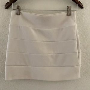 Mini white skirt